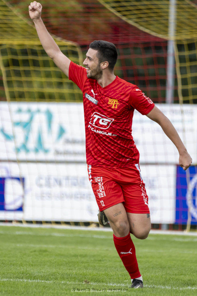 Téo Assunçao: un grand va quitter le FCTT. (Photo Alain Boillat) FC Tavannes -Tramelan vs. FC Muri-Gümligen 1:2