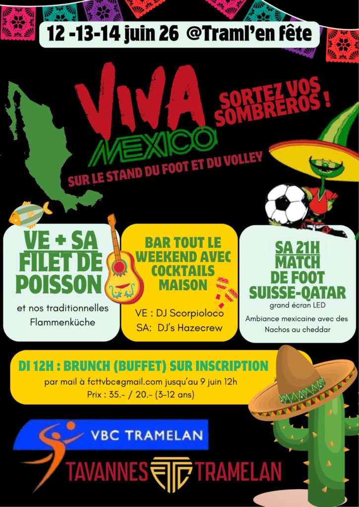 Notre stand sera décoré aux couleurs du Mexique. Tramlenfete I