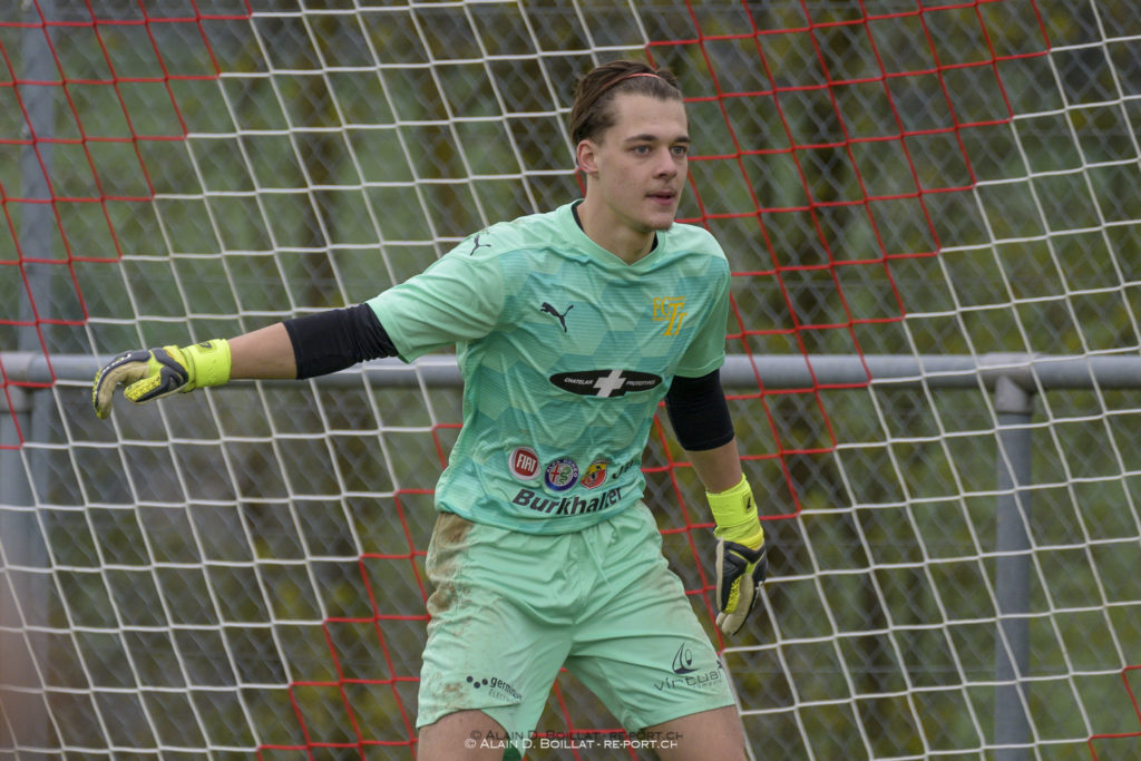 Joé Blaesi photographié en avril 2023 sous le maillot de nos juniors A. (Photo Alain Boillat) FC Tavannes/Tramelan 2 Junioren Avs.FC Herzogenbuchsee